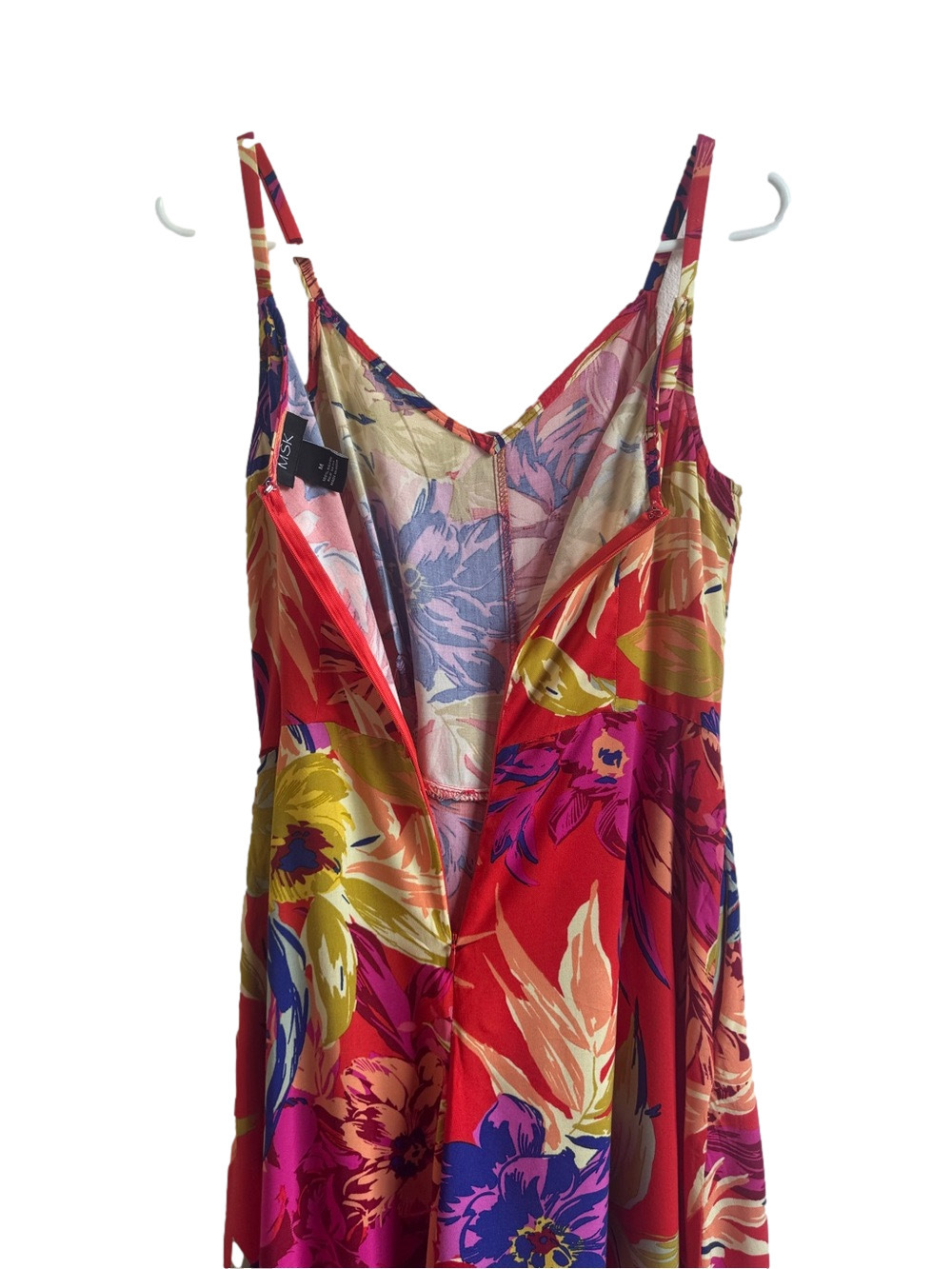 MSK Tie Front Tropical Romper - Picture 9 of 10